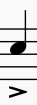 An accented note