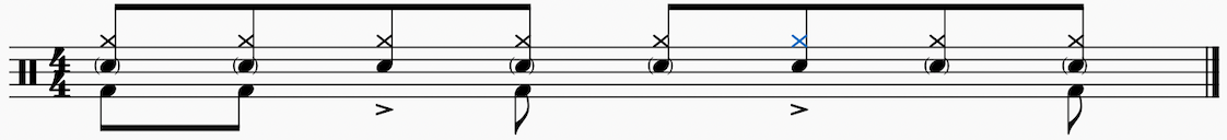 A more elaborate rock beat